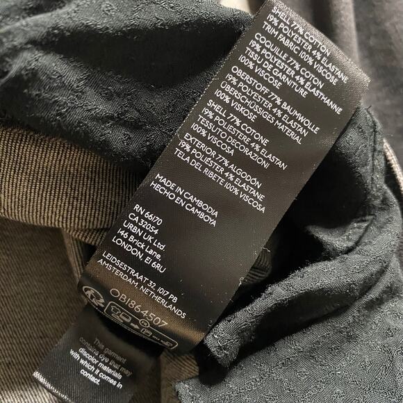 Free People Suki Jacket In Washed Black Size XL - Picture 5 of 10